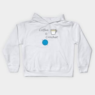 Coffee and Crochet Shirt Kids Hoodie